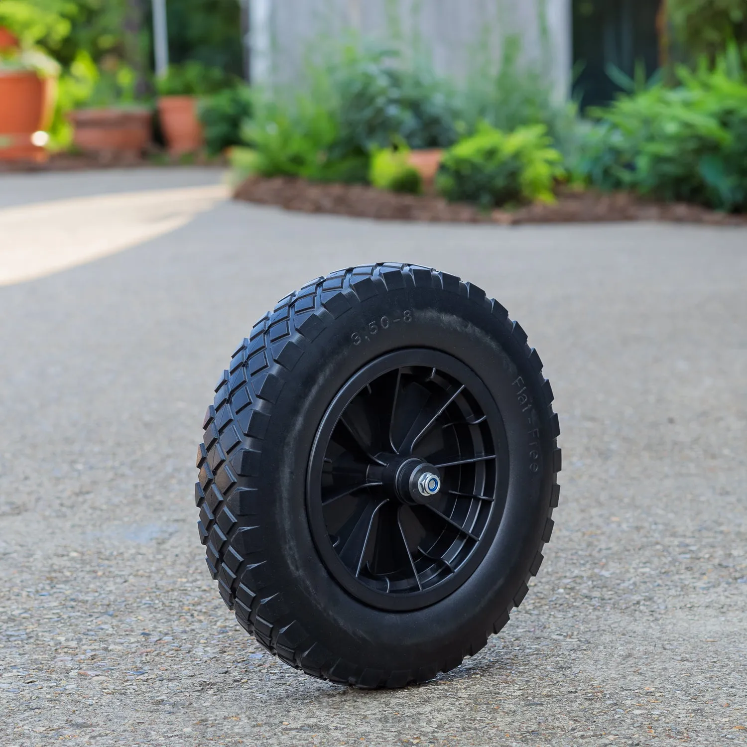 Woodside 14" Replacement Wheelbarrow Wheel, Heavy Duty Puncture Proof Tyre