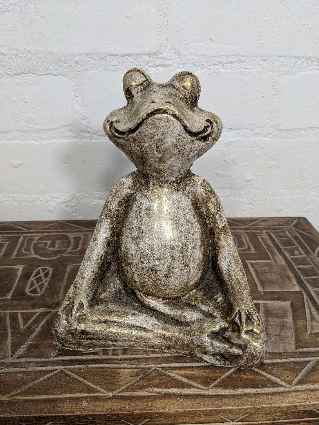 Yoga Pose Frog Crossed Legged