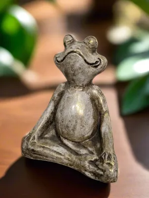 Yoga Pose Frog Crossed Legged