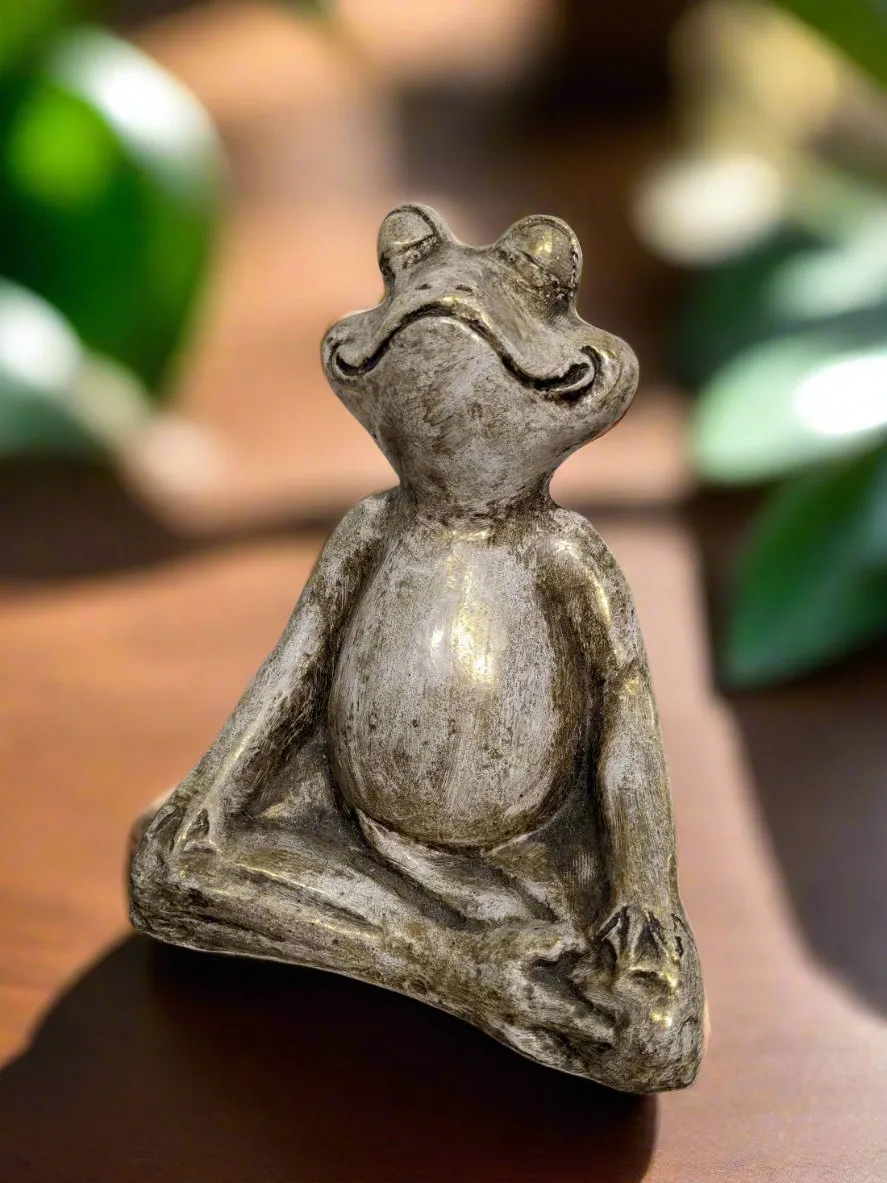 Yoga Pose Frog Crossed Legged