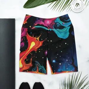 Yoga Shorts - Astral Tempest