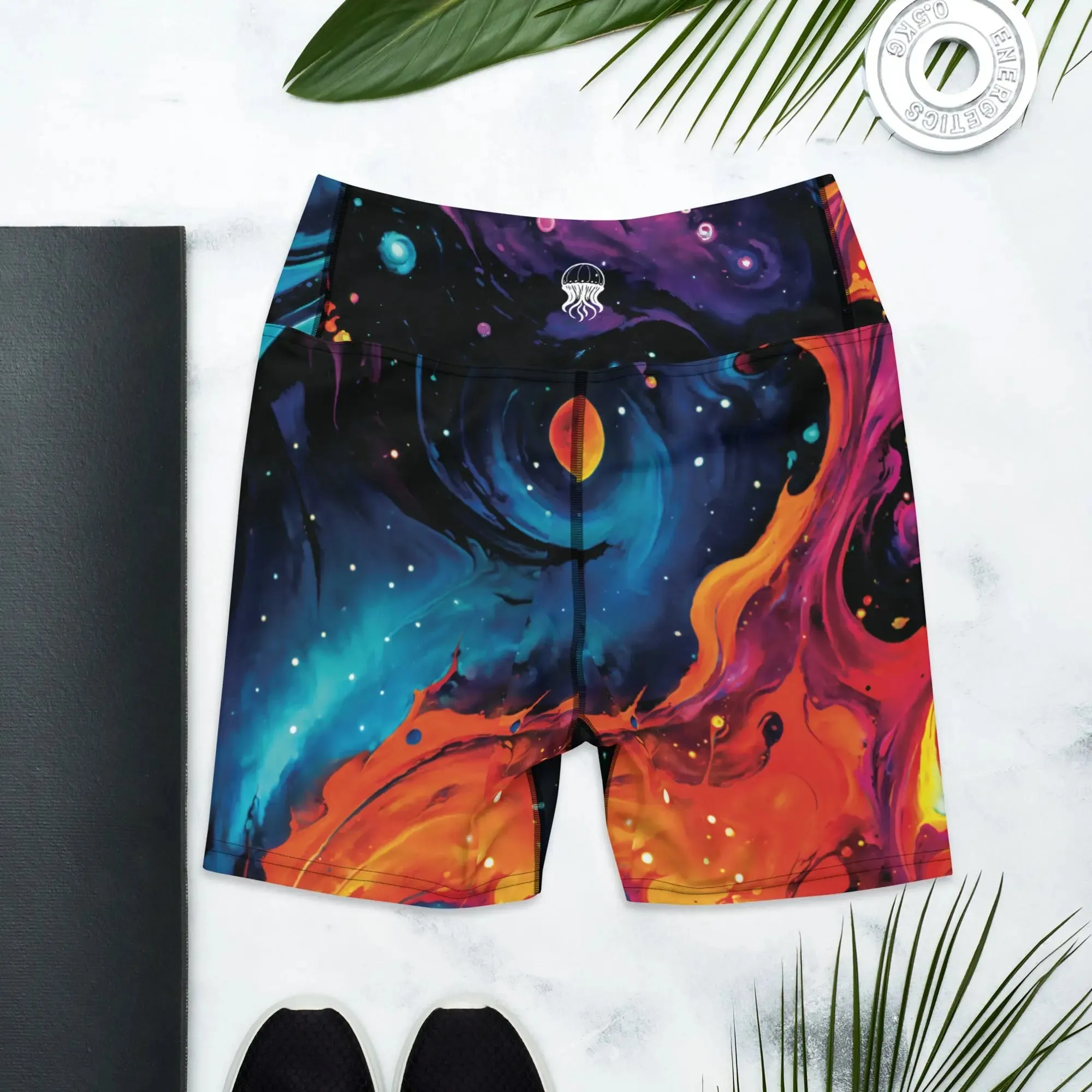 Yoga Shorts - Astral Tempest