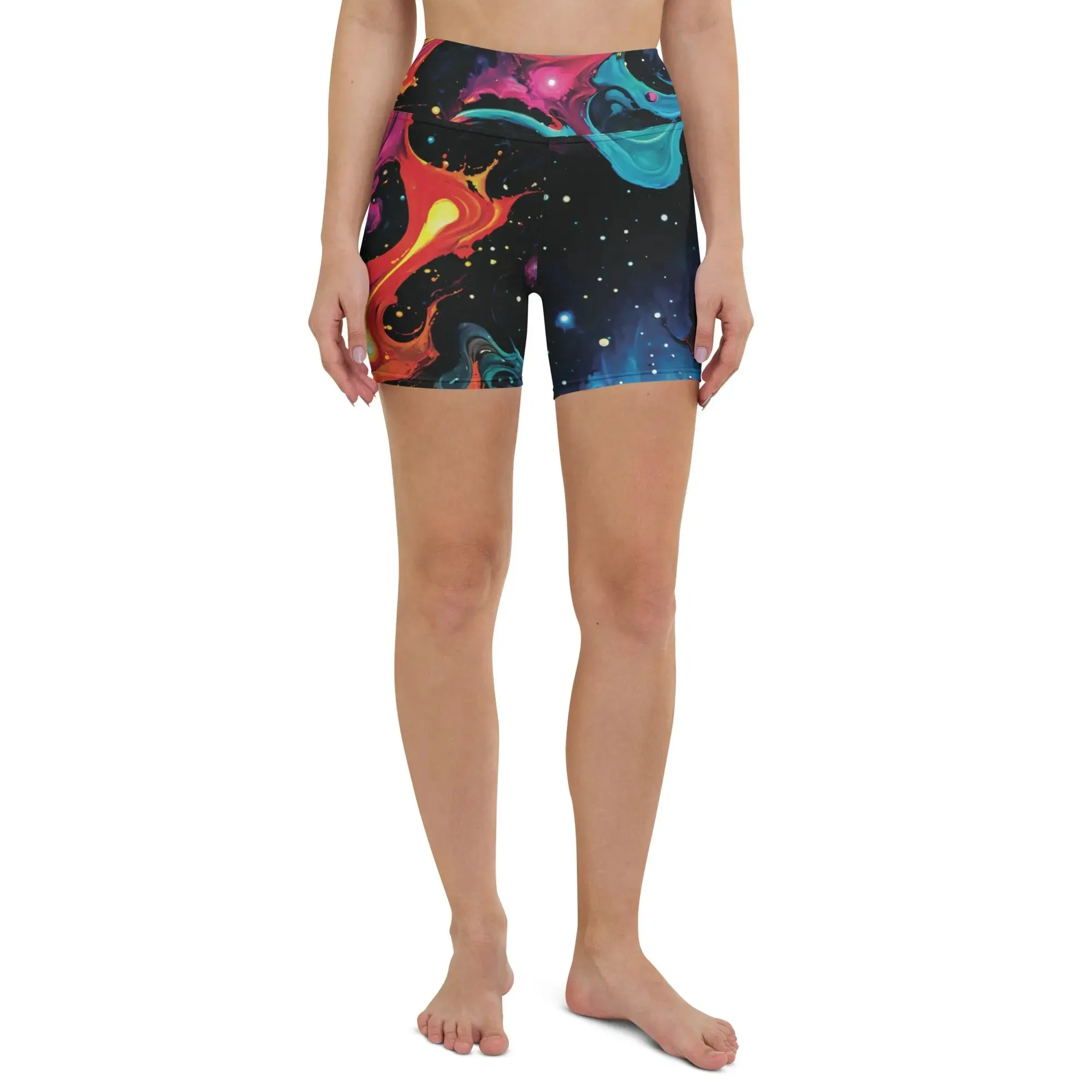 Yoga Shorts - Astral Tempest
