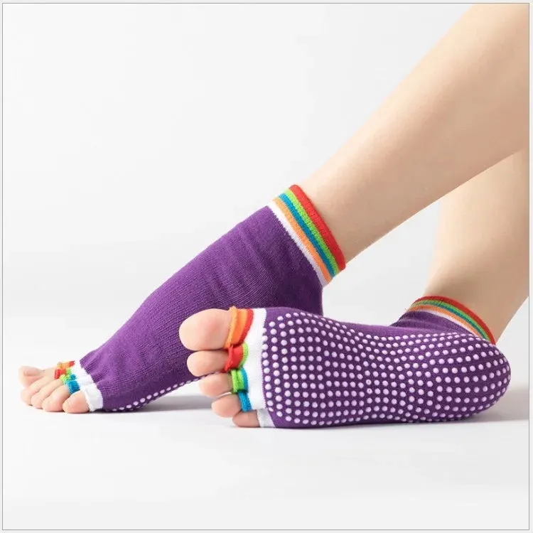 Yoga Toe Socks with Grips for Women