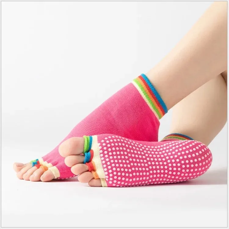 Yoga Toe Socks with Grips for Women