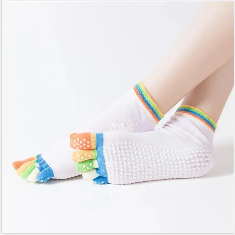 Yoga Toe Socks with Grips for Women