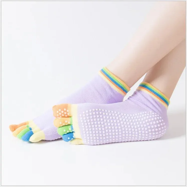 Yoga Toe Socks with Grips for Women