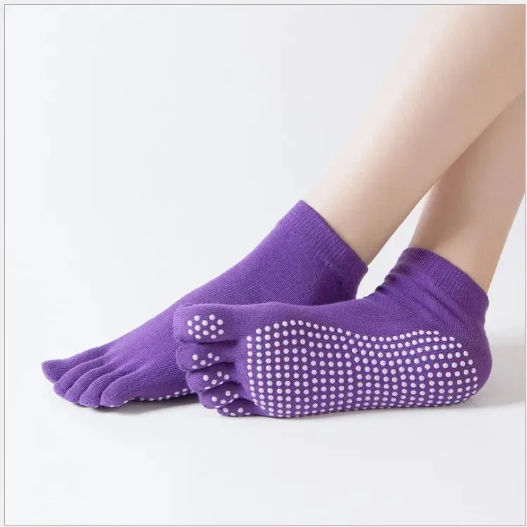 Yoga Toe Socks with Grips for Women