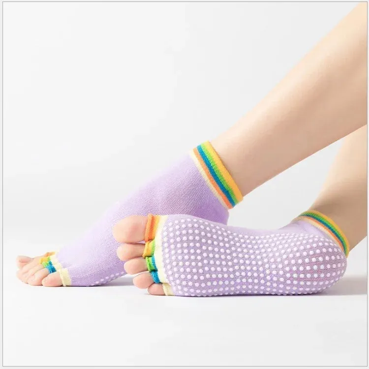 Yoga Toe Socks with Grips for Women