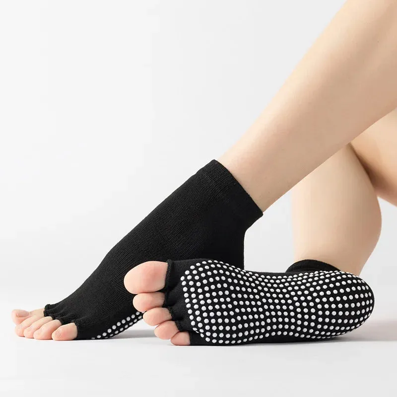 Yoga Toe Socks with Grips for Women