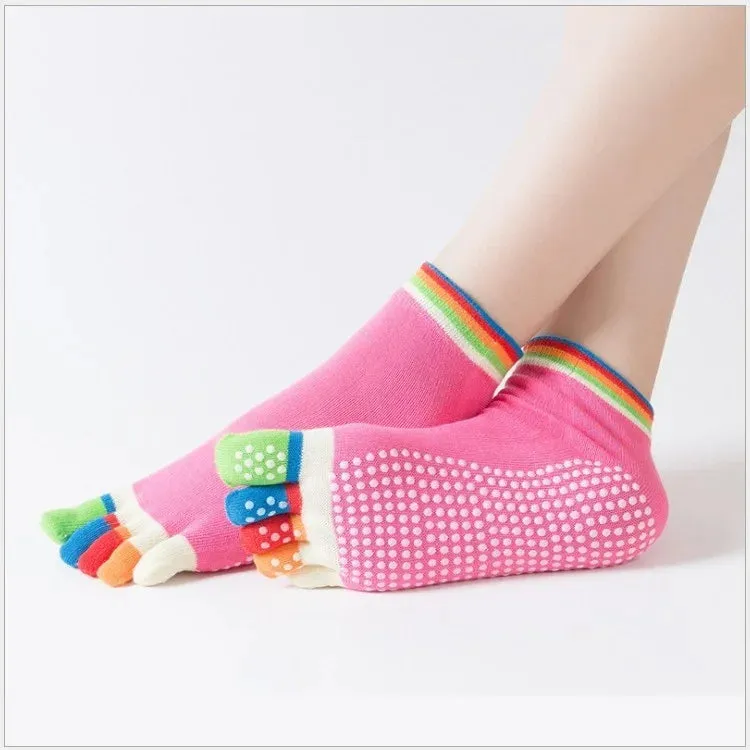 Yoga Toe Socks with Grips for Women