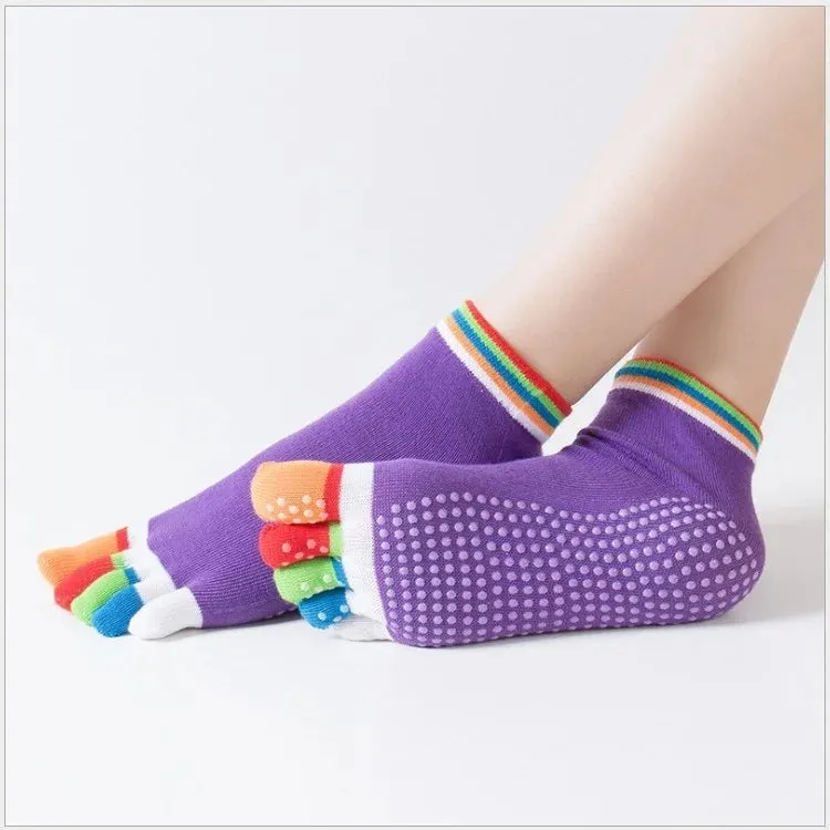 Yoga Toe Socks with Grips for Women