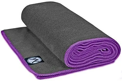 Youphoria Yoga Towel 24 x 72 - Microfiber Non Slip Yoga Mat Towel - Skidless Grip, Ultra Soft and Sweat Absorbent